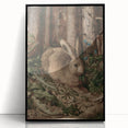 Vintage Animal Art - Rabbit in Forest Antique Wildlife Print