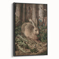 Vintage Animal Art - Rabbit in Forest Antique Wildlife Print