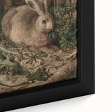 Vintage Animal Art - Rabbit in Forest Antique Wildlife Print