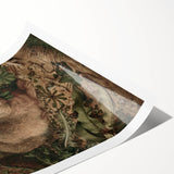 Vintage Animal Art - Rabbit in Forest Antique Wildlife Print
