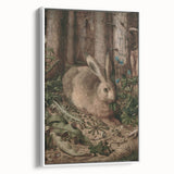 Vintage Animal Art - Rabbit in Forest Antique Wildlife Print