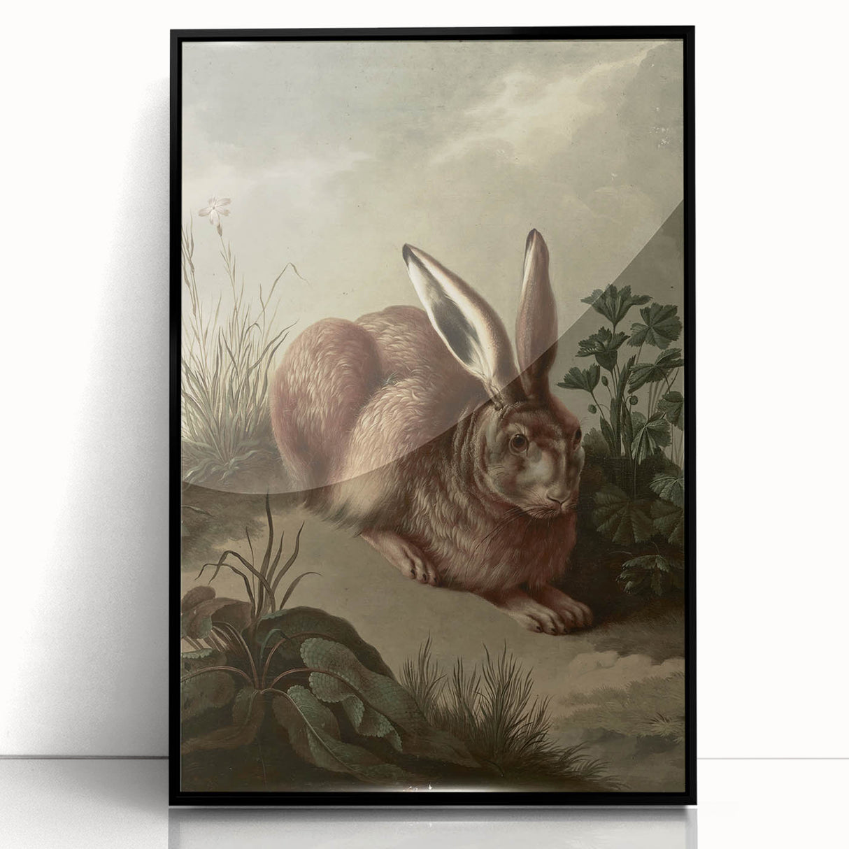 Vintage Animal Art - Rabbit in Nature Antique Wildlife Print