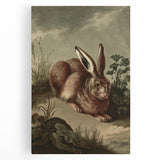 Vintage Animal Art - Rabbit in Nature Antique Wildlife Print