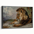 Vintage Animal Art - Majestic Lion Antique Wildlife Print