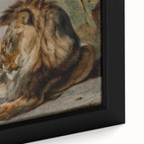 Vintage Animal Art - Majestic Lion Antique Wildlife Print