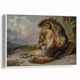 Vintage Animal Art - Majestic Lion Antique Wildlife Print
