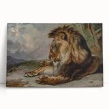 Vintage Animal Art - Majestic Lion Antique Wildlife Print