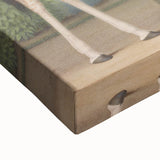 Vintage Animal Art - Giraffe in the Garden Antique Print