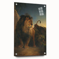 Vintage Animal Art - Majestic Lion at Dusk Antique Wildlife Print