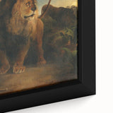 Vintage Animal Art - Majestic Lion at Dusk Antique Wildlife Print