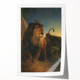Vintage Animal Art - Majestic Lion at Dusk Antique Wildlife Print