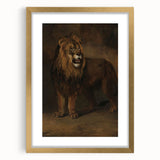 Vintage Animal Art - Fierce Lion Antique Wildlife Print