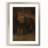 Vintage Animal Art - Fierce Lion Antique Wildlife Print