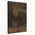 Vintage Animal Art - Fierce Lion Antique Wildlife Print