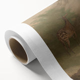 Vintage Animal Art - Majestic Zebra in Nature Antique Print