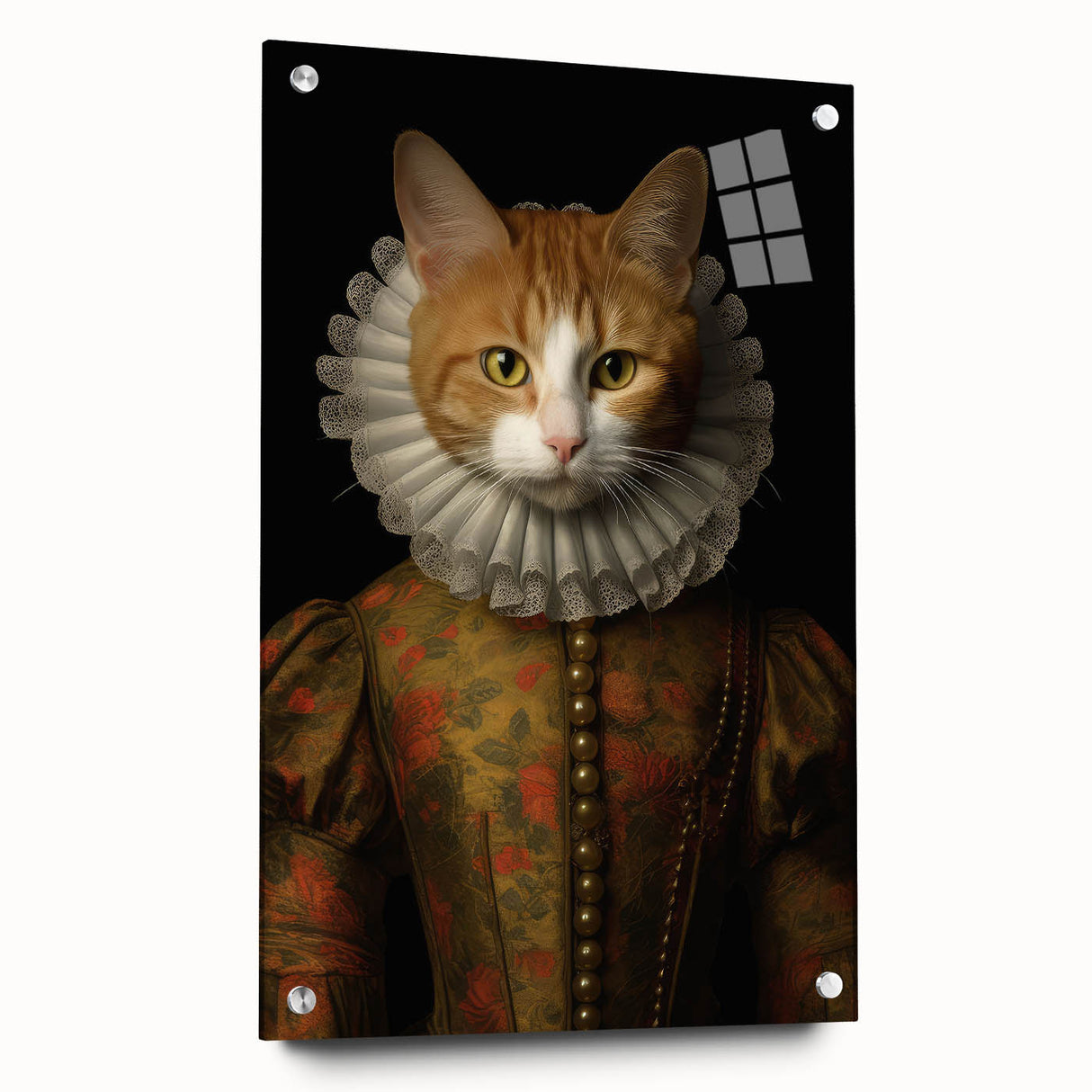 Vintage Animal Art: Aristocratic Cat – Retro Animal Illustration