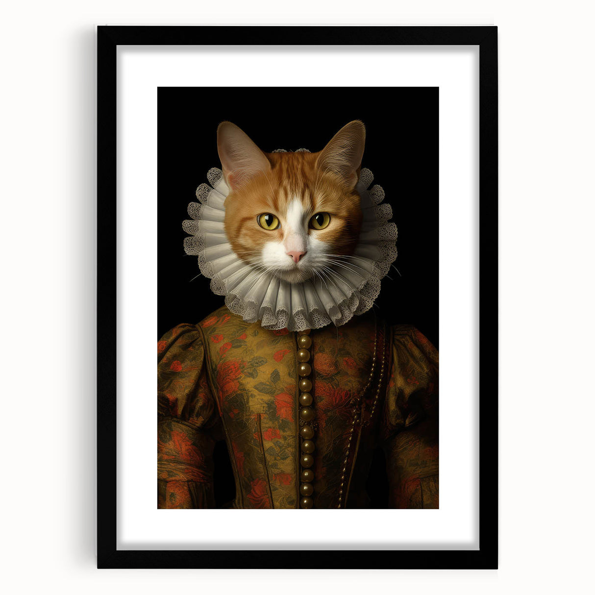 Vintage Animal Art: Aristocratic Cat – Retro Animal Illustration