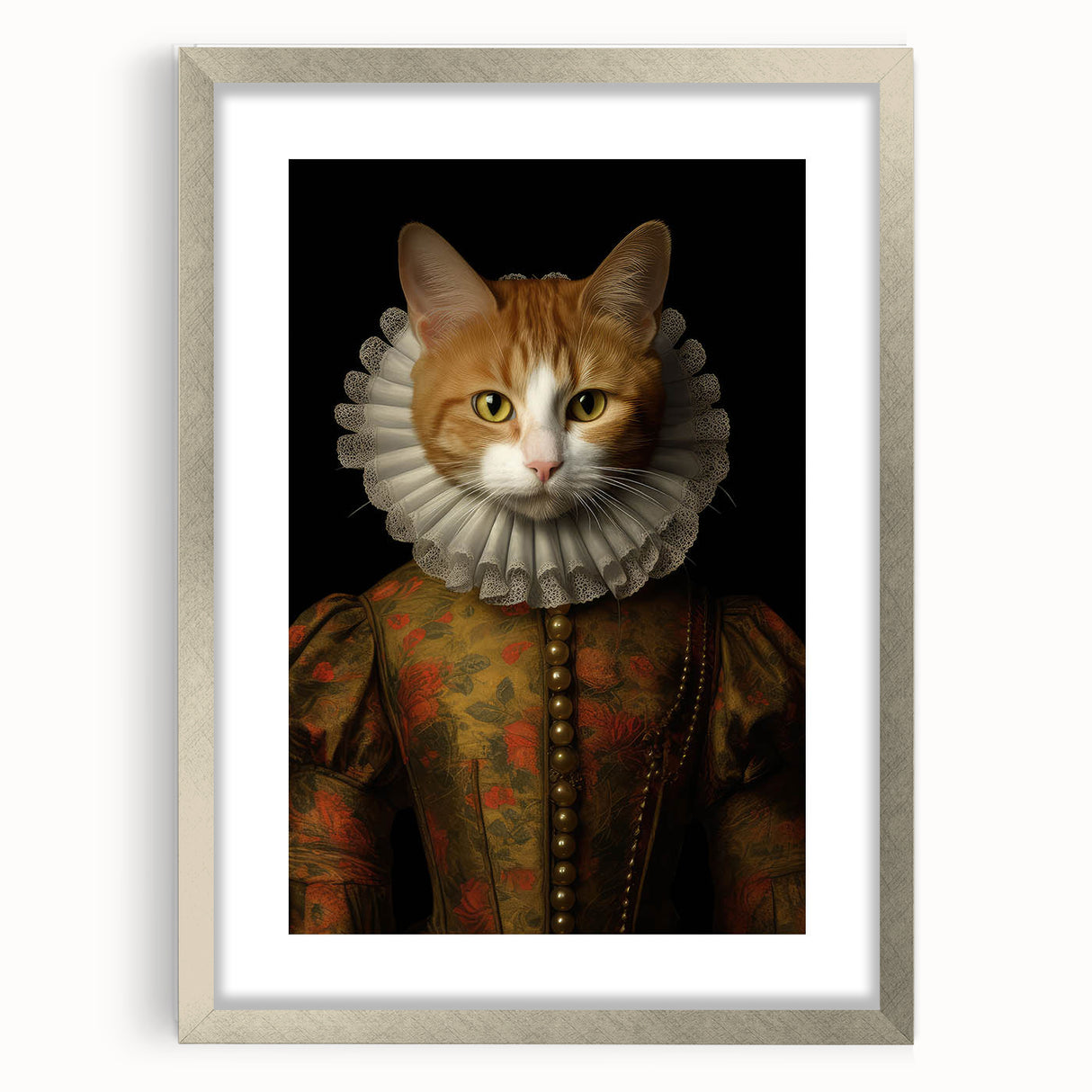 Vintage Animal Art: Aristocratic Cat – Retro Animal Illustration