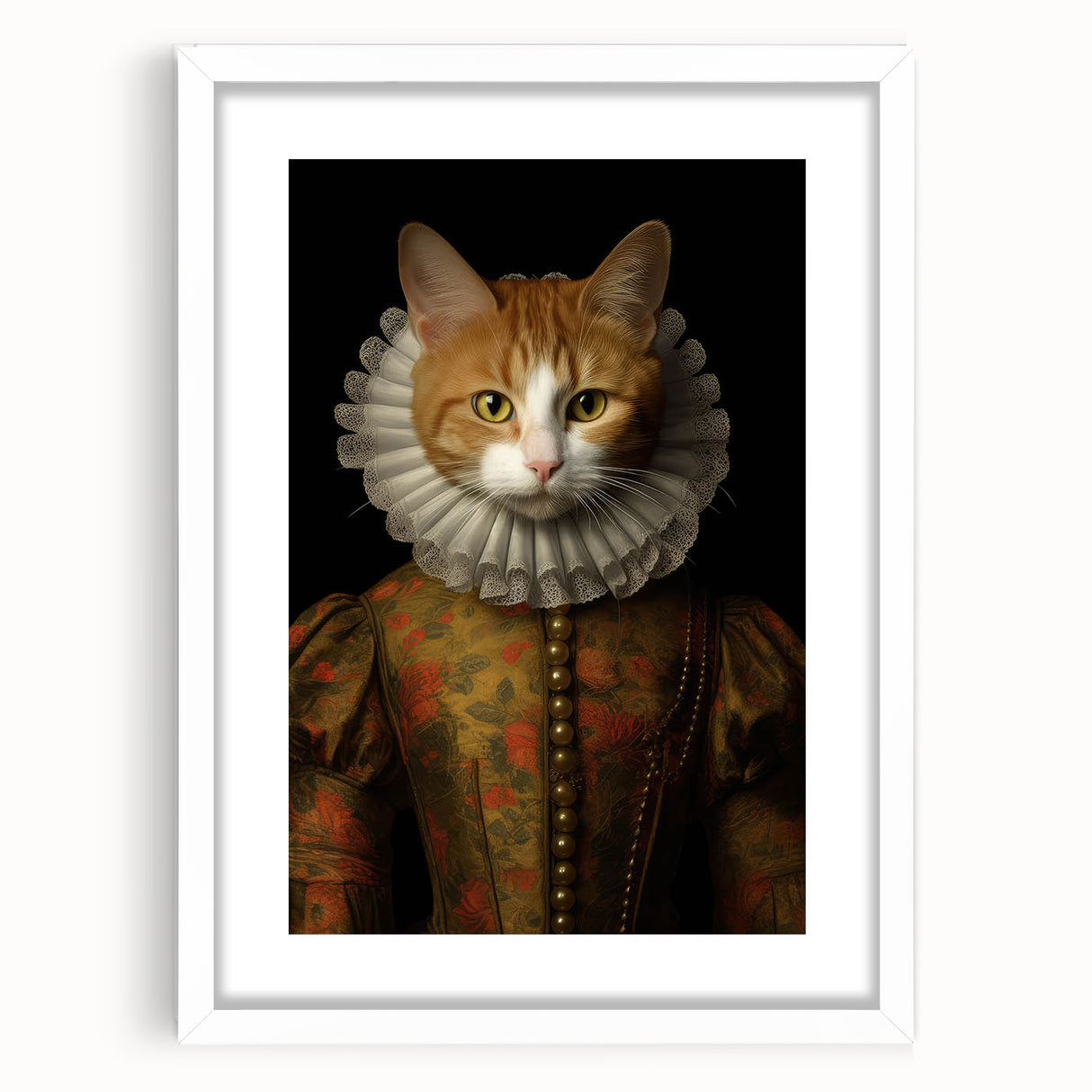 Vintage Animal Art: Aristocratic Cat – Retro Animal Illustration
