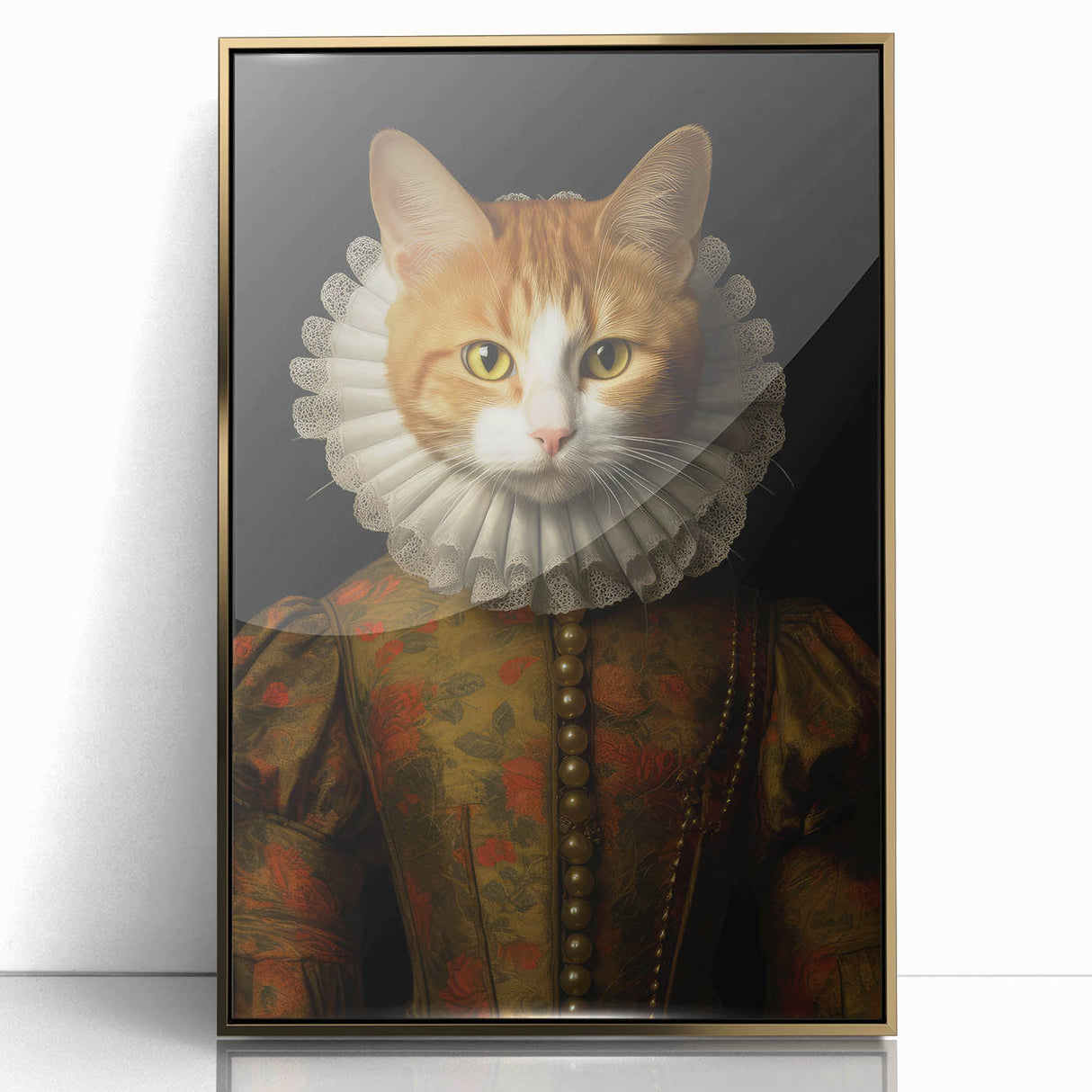 Vintage Animal Art: Aristocratic Cat – Retro Animal Illustration