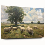 Vintage Animal Art - Timeless Sheep in Pastoral Landscape