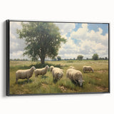 Vintage Animal Art - Timeless Sheep in Pastoral Landscape