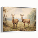 Vintage Animal Art - Majestic Deer in Serene Landscape