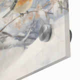 Vintage Animal Art - Winter Birds on Snowy Branches