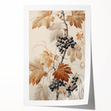 Vintage Botanical Art Prints – Antique Grapevine Floral Illustration
