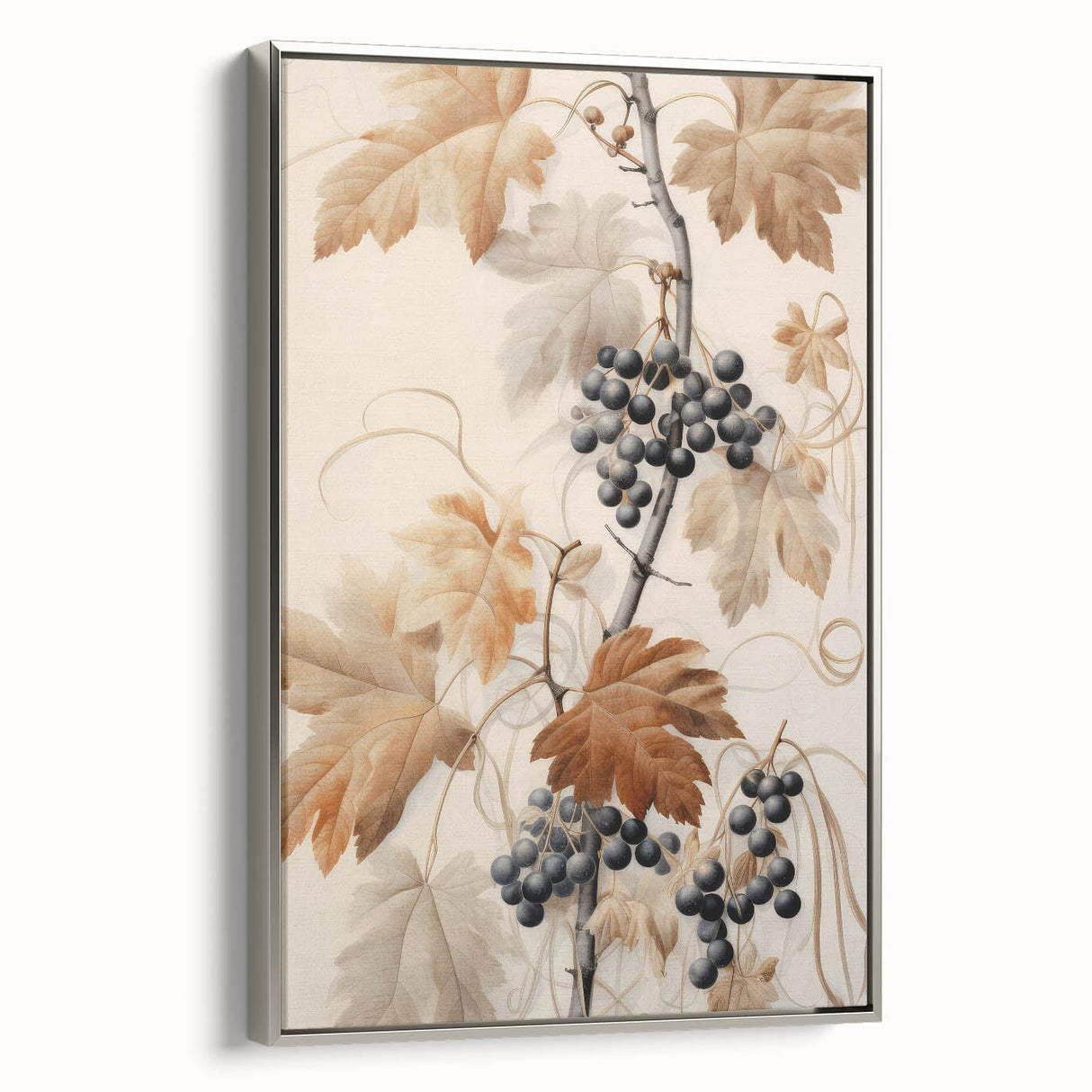 Vintage Botanical Art Prints – Antique Grapevine Floral Illustration