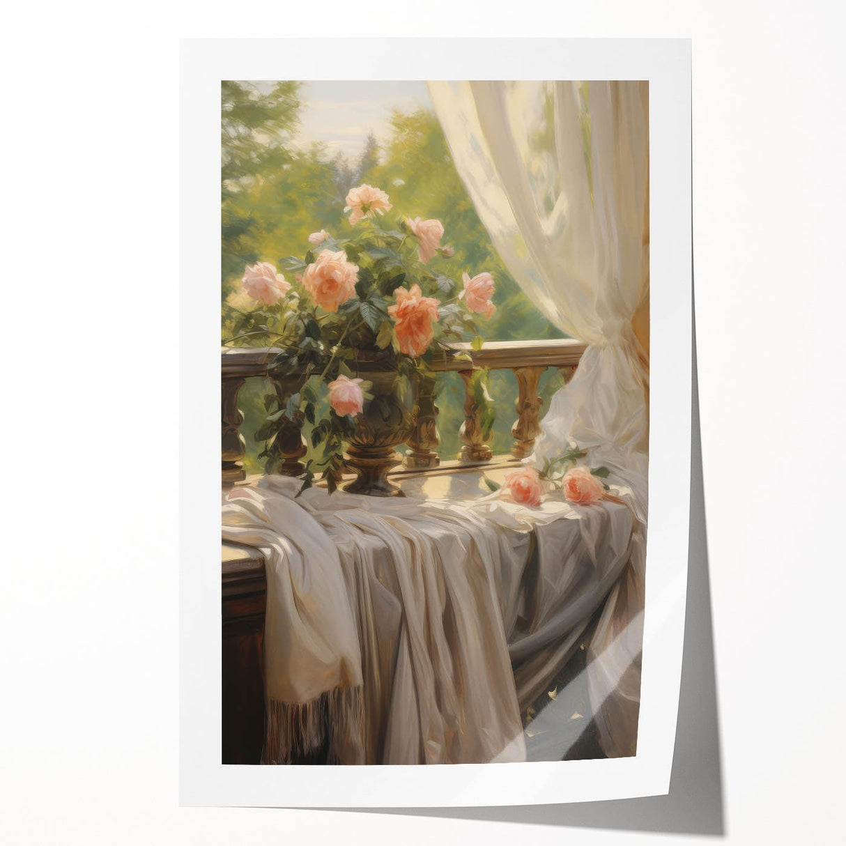 Vintage Botanical Art Prints – Antique Rose Floral Illustration