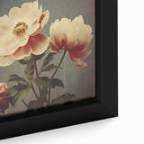 Vintage Botanical Art Prints – Peony Floral Illustration with Pastel Tones