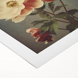 Vintage Botanical Art Prints – Peony Floral Illustration with Pastel Tones
