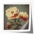 Vintage Botanical Art Prints – Peony Floral Illustration with Pastel Tones