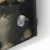 Vintage Botanical Art Prints – White Roses in Vase Illustration