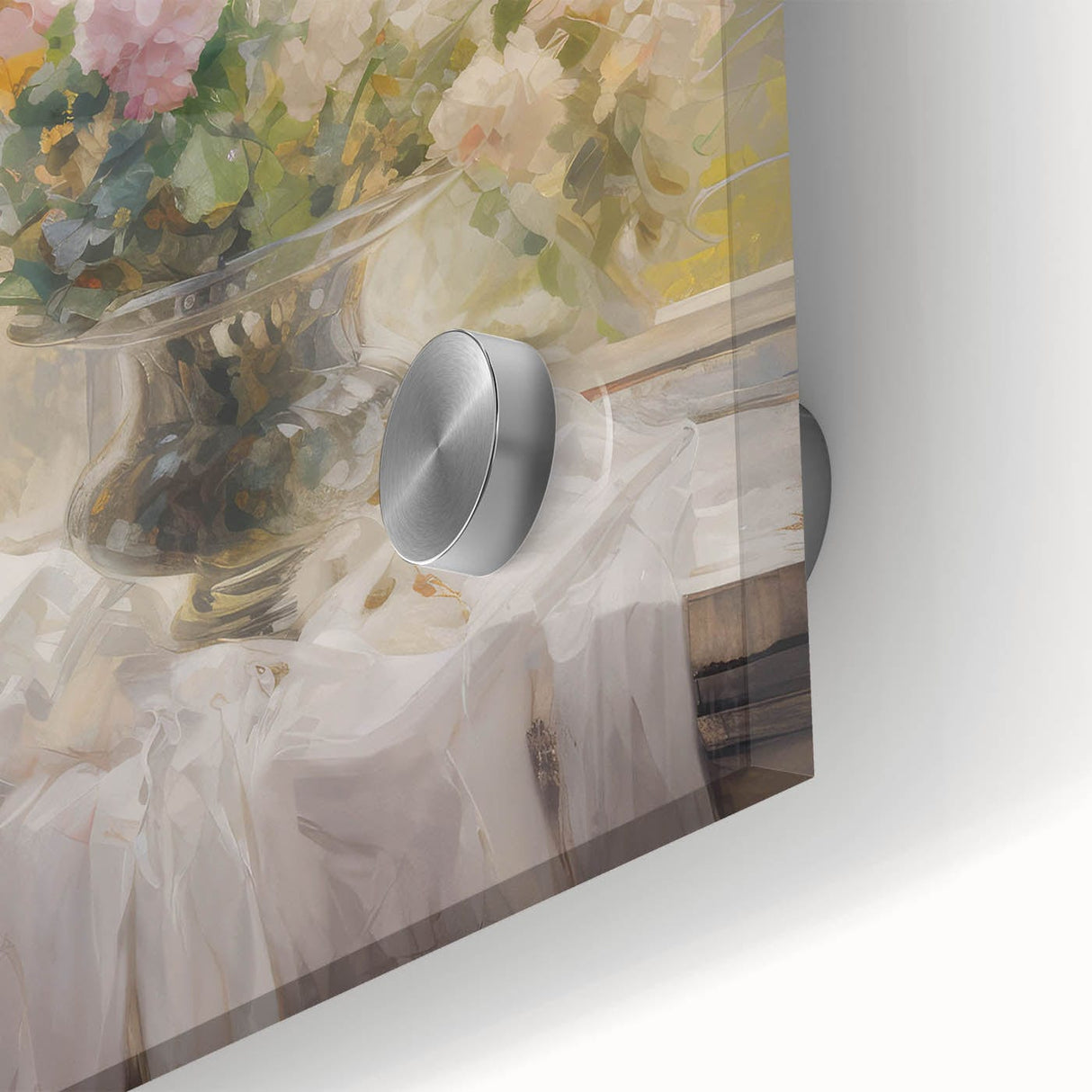 Vintage Botanical Art Prints – Soft Floral Arrangement in Vase