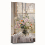 Vintage Botanical Art Prints – Soft Floral Arrangement in Vase