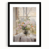 Vintage Botanical Art Prints – Soft Floral Arrangement in Vase