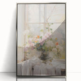 Vintage Botanical Art Prints – Soft Floral Arrangement in Vase