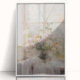 Vintage Botanical Art Prints – Soft Floral Arrangement in Vase