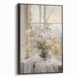 Vintage Botanical Art Prints – Soft Floral Arrangement in Vase