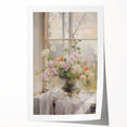 Vintage Botanical Art Prints – Soft Floral Arrangement in Vase