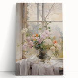 Vintage Botanical Art Prints – Soft Floral Arrangement in Vase