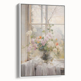 Vintage Botanical Art Prints – Soft Floral Arrangement in Vase