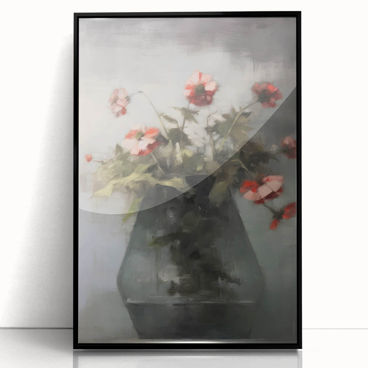 Vintage Botanical Art Prints – Soft Floral Arrangement in Vase