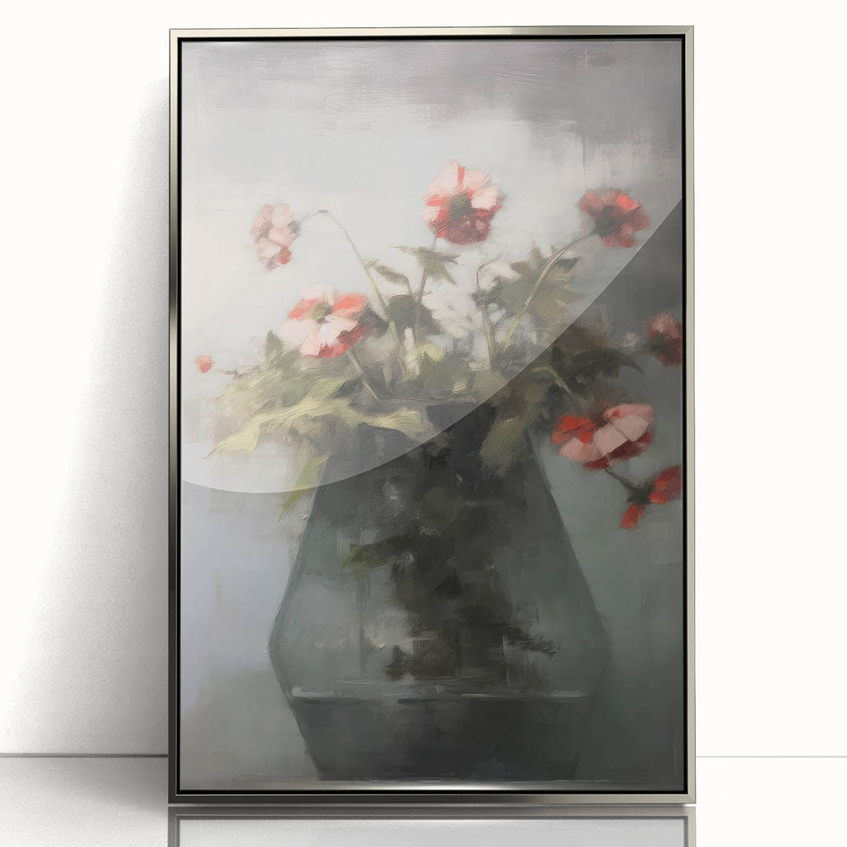 Vintage Botanical Art Prints – Soft Floral Arrangement in Vase