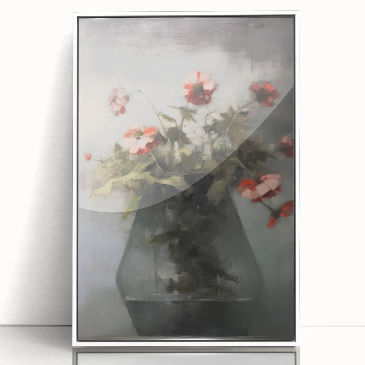 Vintage Botanical Art Prints – Soft Floral Arrangement in Vase