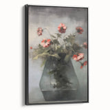 Vintage Botanical Art Prints – Soft Floral Arrangement in Vase
