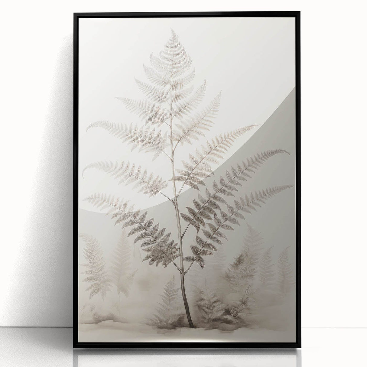 Vintage Botanical Art Prints – Fern Illustration in Black and White