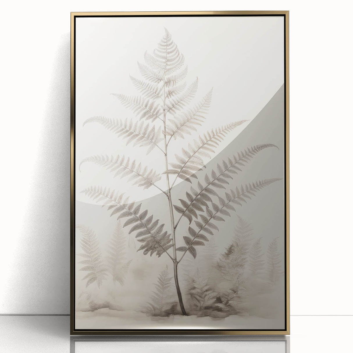 Vintage Botanical Art Prints – Fern Illustration in Black and White